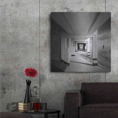 Luxe Metal Art 'Tunnel' by Dariusz Klimczak, Metal Wall Art,36x36