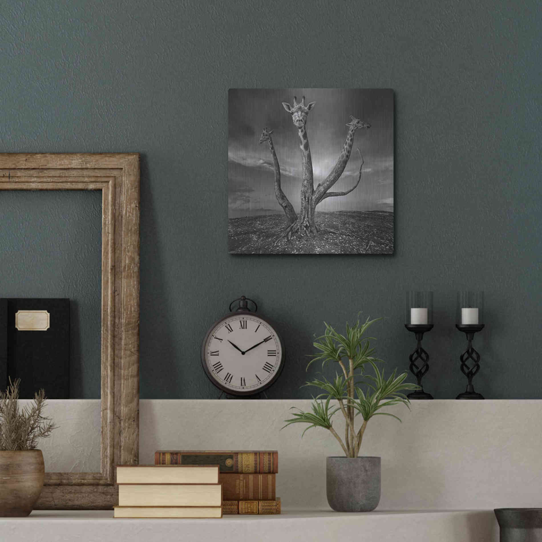 Luxe Metal Art 'Giratree' by Dariusz Klimczak, Metal Wall Art,12x12
