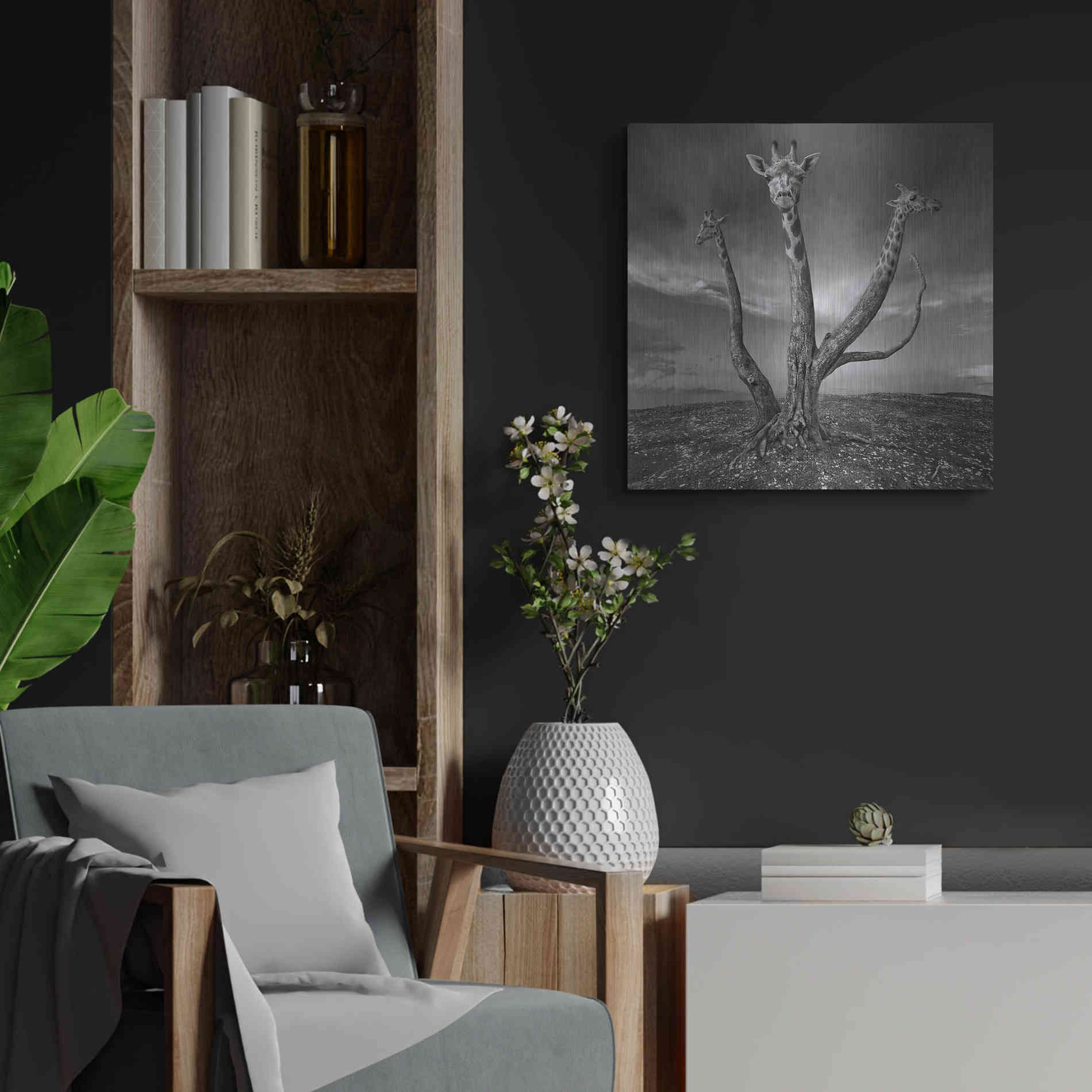 Luxe Metal Art 'Giratree' by Dariusz Klimczak, Metal Wall Art,24x24