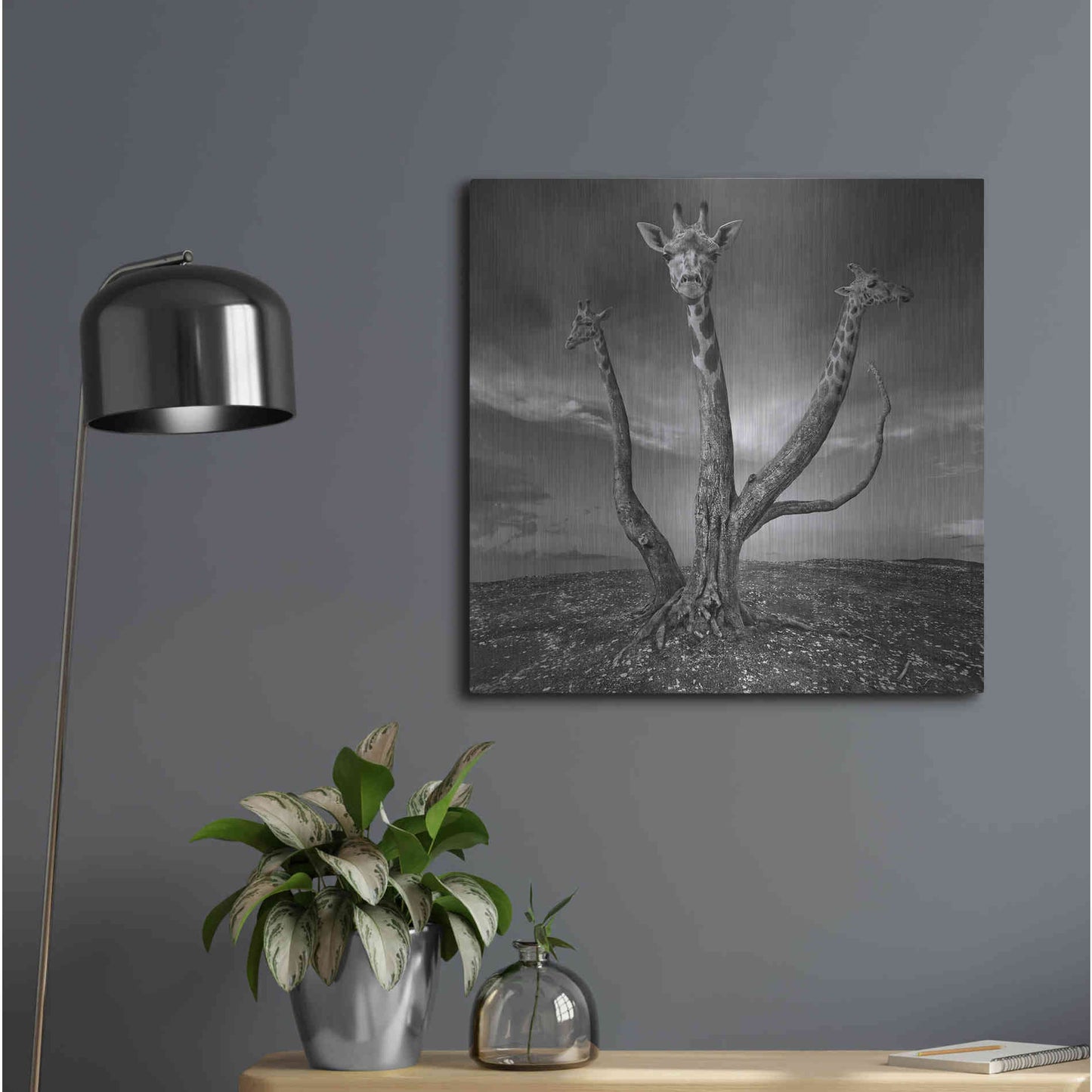 Luxe Metal Art 'Giratree' by Dariusz Klimczak, Metal Wall Art,24x24