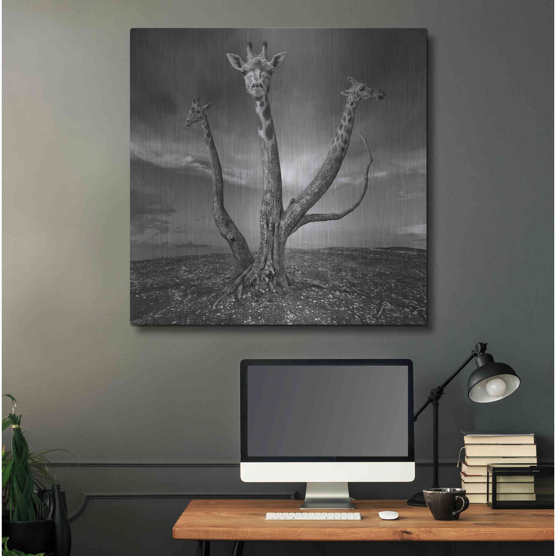 Luxe Metal Art 'Giratree' by Dariusz Klimczak, Metal Wall Art,36x36