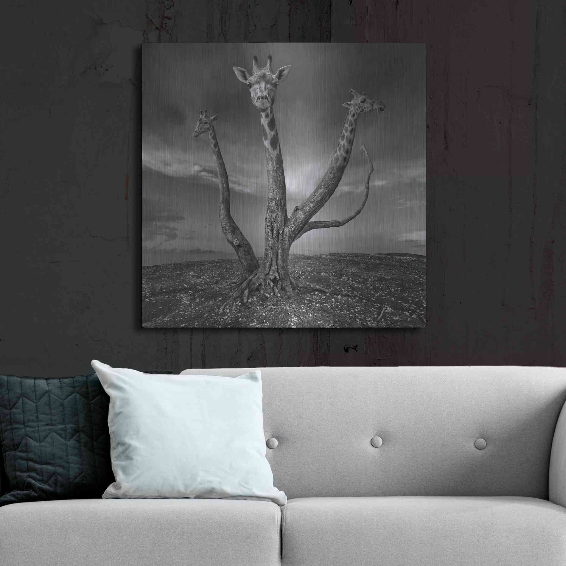 Luxe Metal Art 'Giratree' by Dariusz Klimczak, Metal Wall Art,36x36