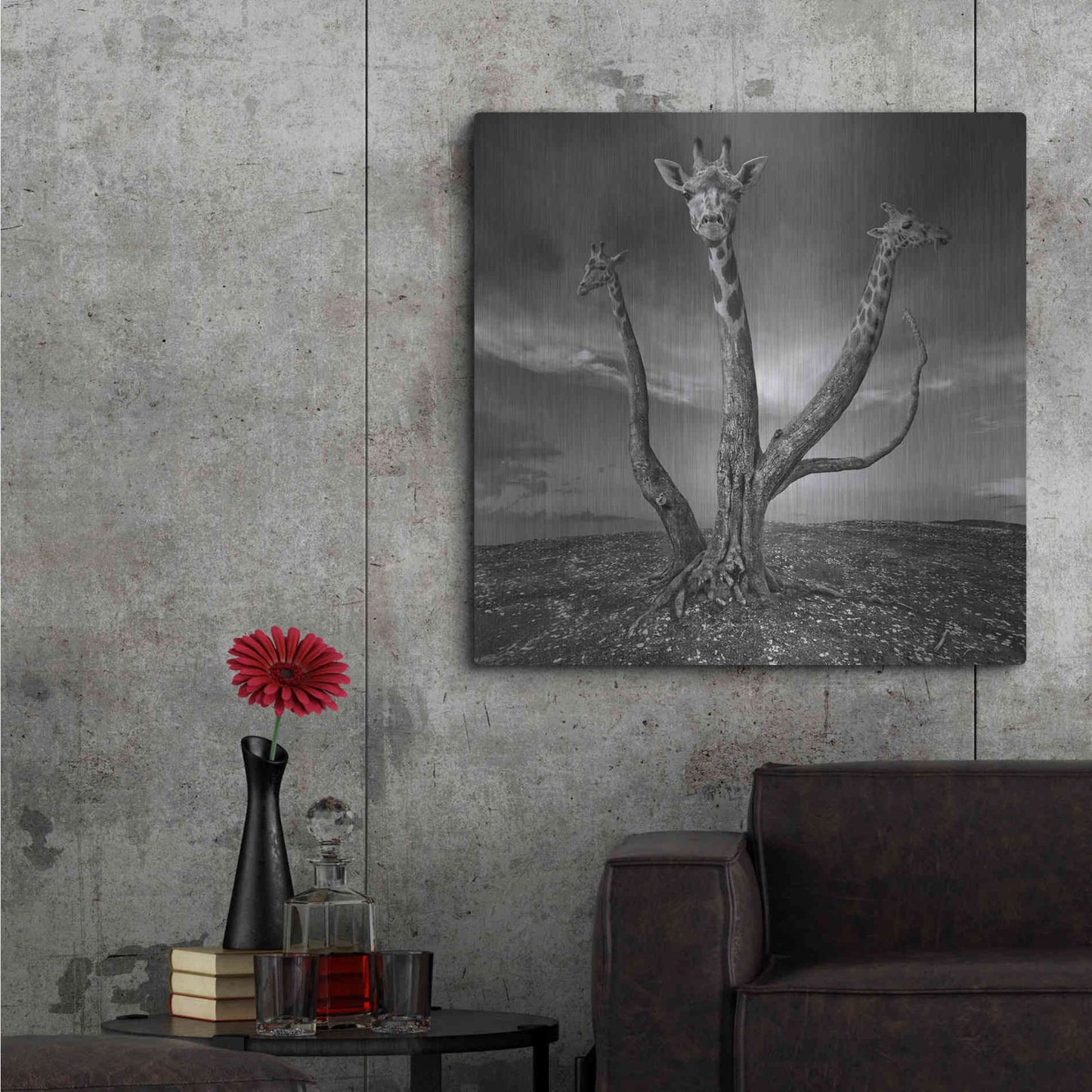 Luxe Metal Art 'Giratree' by Dariusz Klimczak, Metal Wall Art,36x36