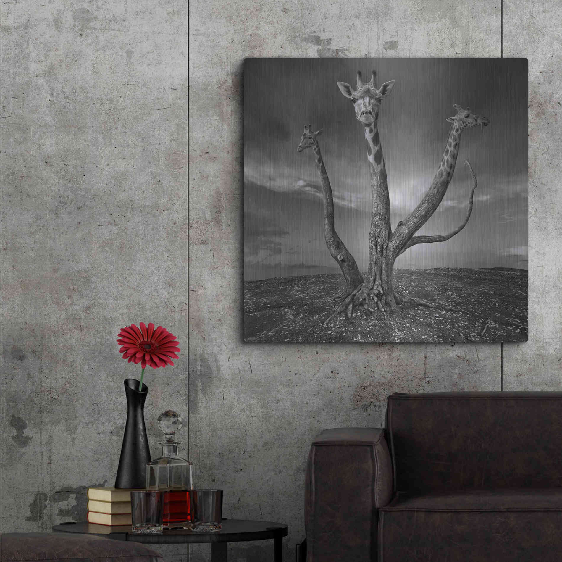 Luxe Metal Art 'Giratree' by Dariusz Klimczak, Metal Wall Art,36x36