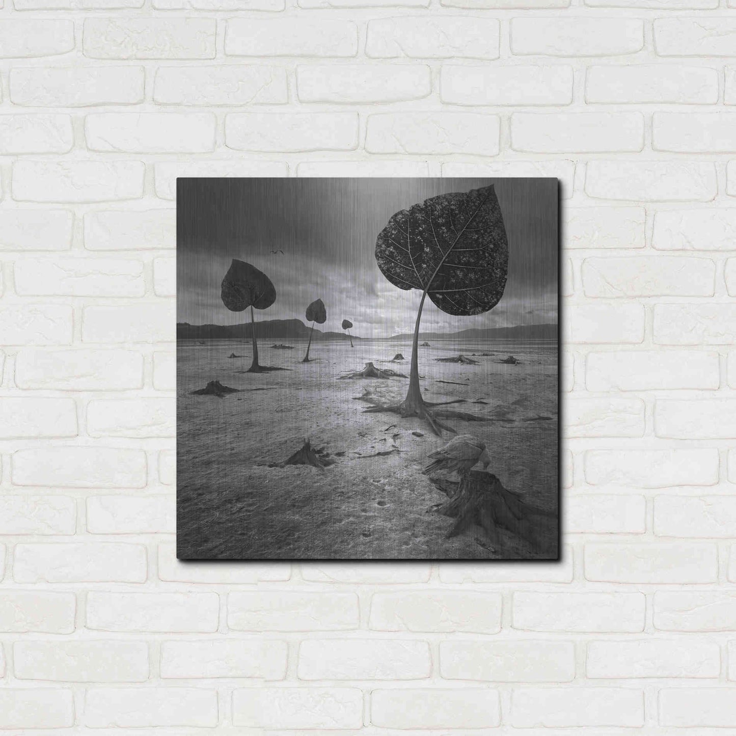 Luxe Metal Art 'PostEarth' by Dariusz Klimczak, Metal Wall Art,24x24