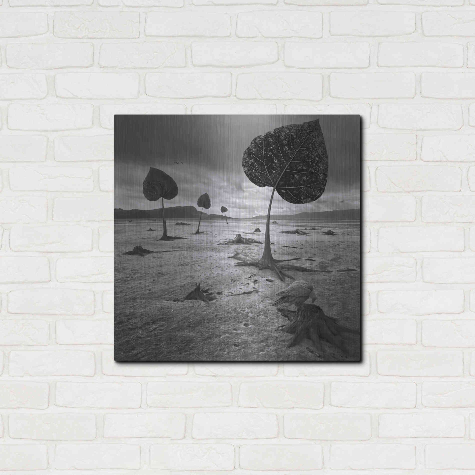 Luxe Metal Art 'PostEarth' by Dariusz Klimczak, Metal Wall Art,24x24