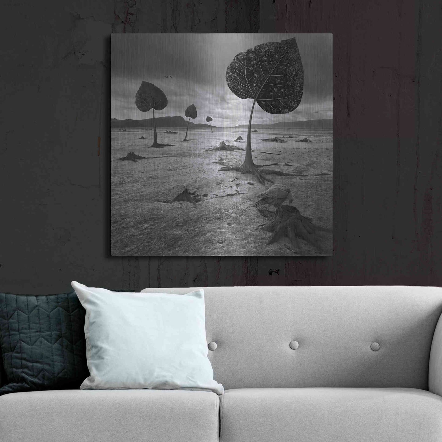 Luxe Metal Art 'PostEarth' by Dariusz Klimczak, Metal Wall Art,36x36