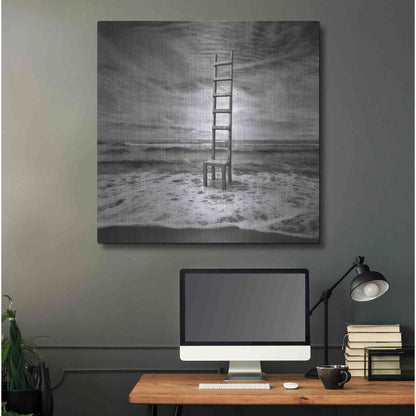 Luxe Metal Art 'Seachair' by Dariusz Klimczak, Metal Wall Art,36x36