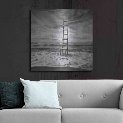 Luxe Metal Art 'Seachair' by Dariusz Klimczak, Metal Wall Art,36x36