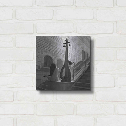 Luxe Metal Art 'Violinist' by Dariusz Klimczak, Metal Wall Art,12x12