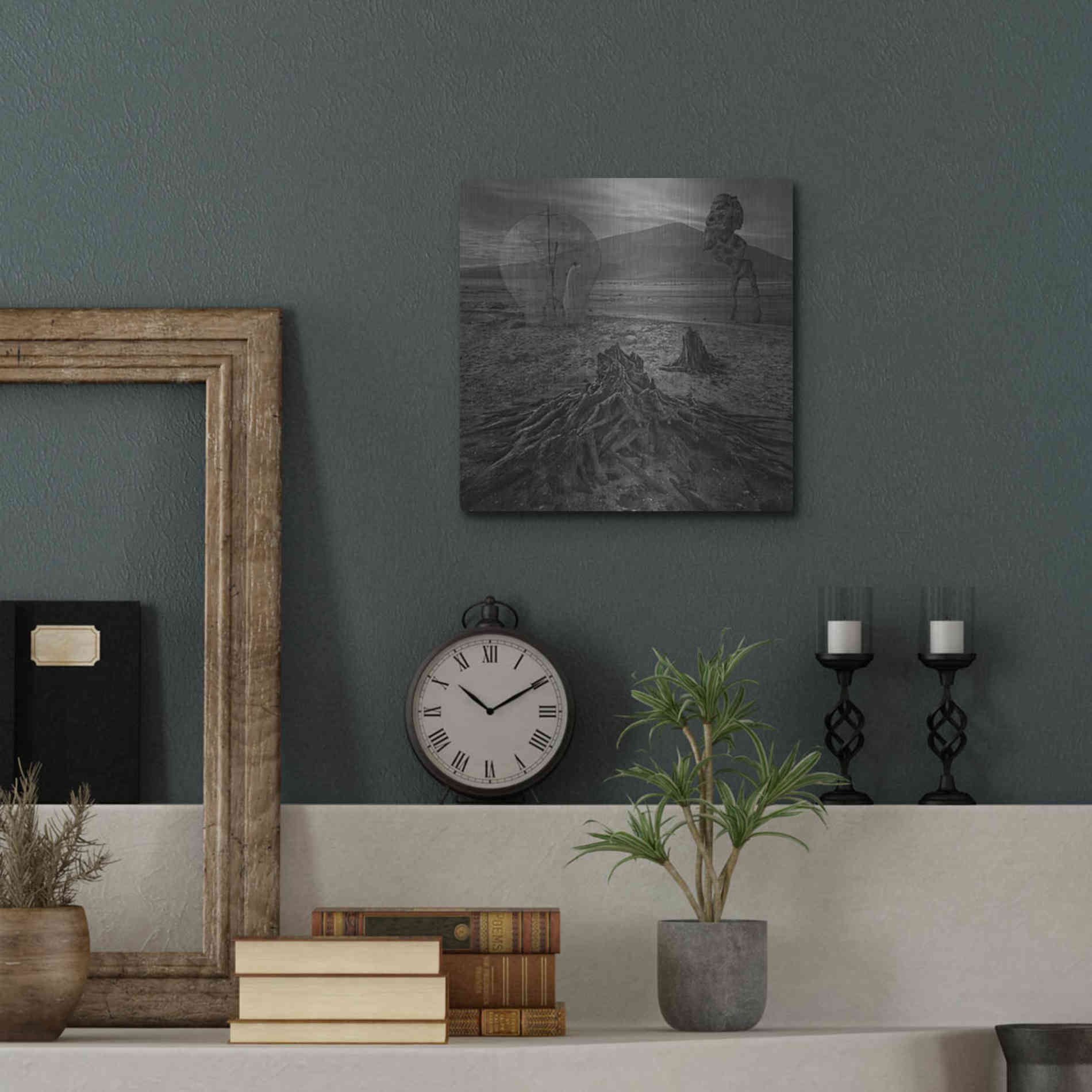 Luxe Metal Art 'Meeting With Faun' by Dariusz Klimczak, Metal Wall Art,12x12