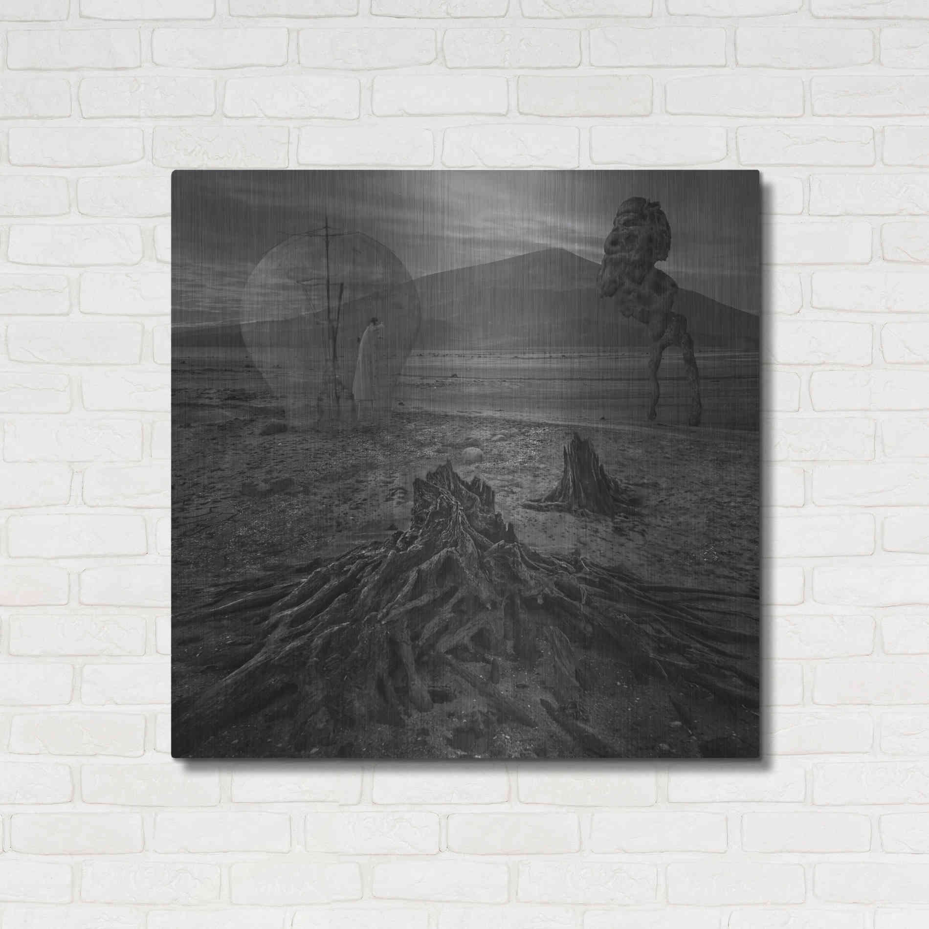 Luxe Metal Art 'Meeting With Faun' by Dariusz Klimczak, Metal Wall Art,36x36