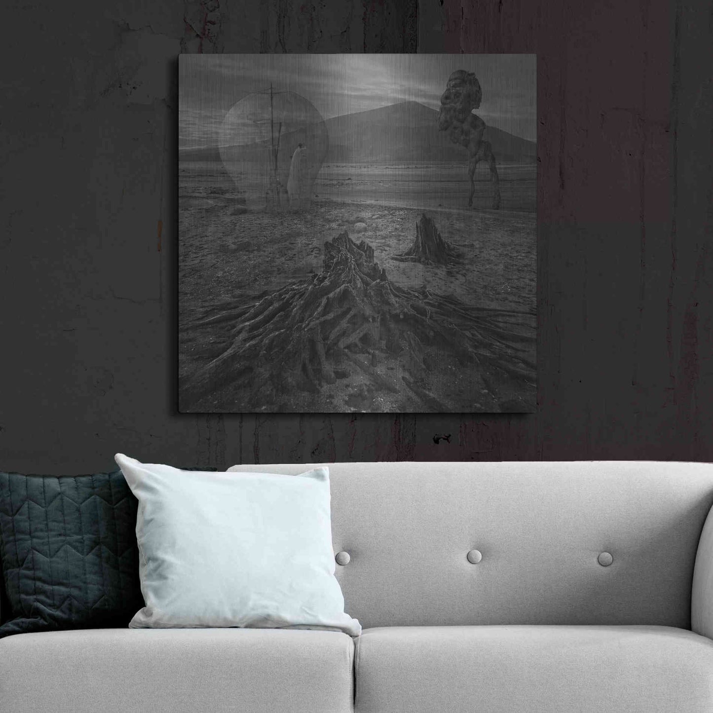 Luxe Metal Art 'Meeting With Faun' by Dariusz Klimczak, Metal Wall Art,36x36