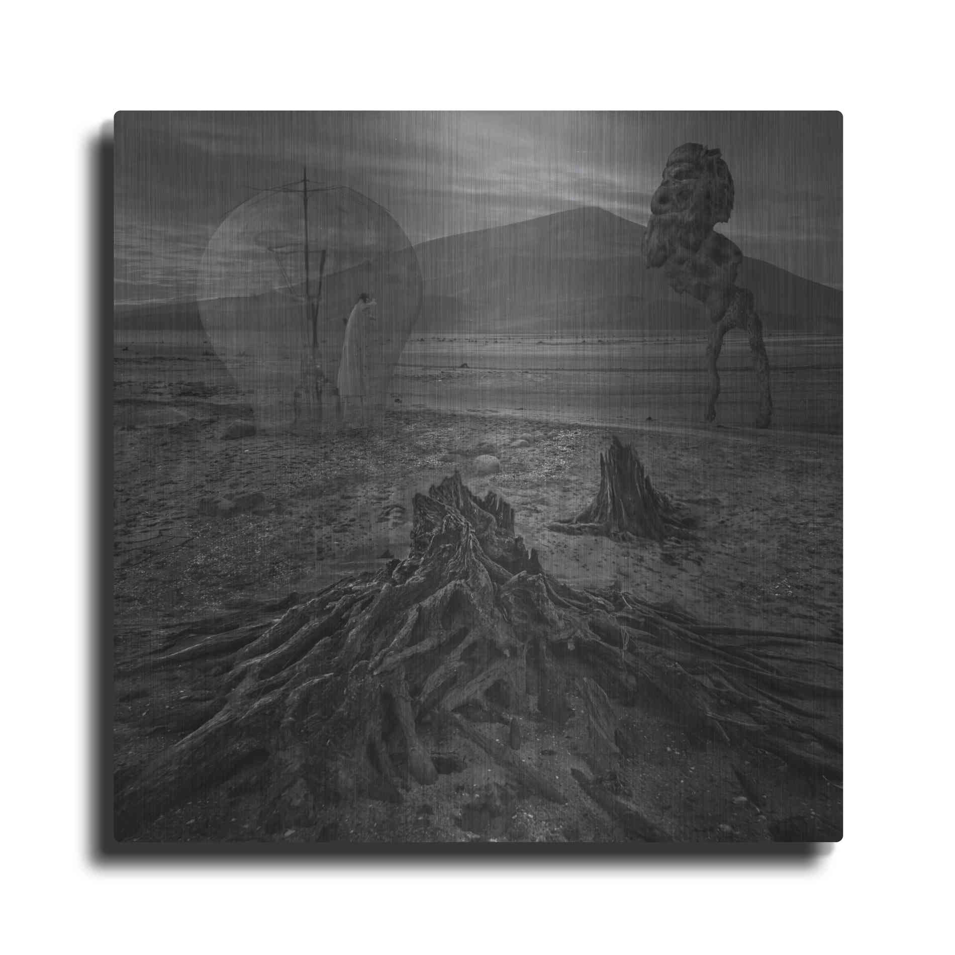 Luxe Metal Art 'Meeting With Faun' by Dariusz Klimczak, Metal Wall Art