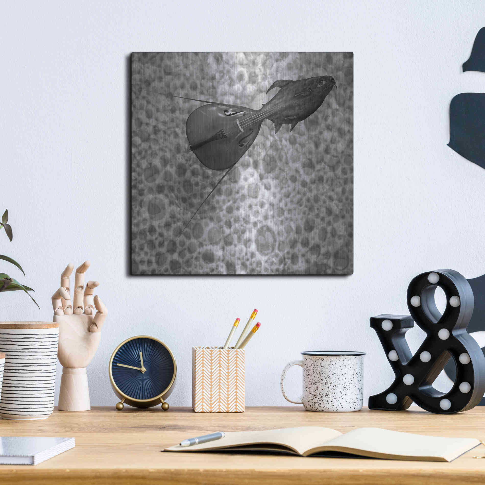 Luxe Metal Art 'Sumarum' by Dariusz Klimczak, Metal Wall Art,12x12