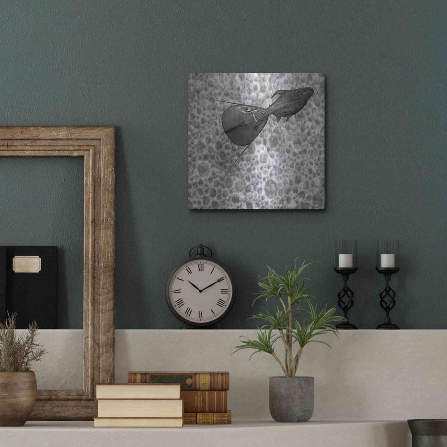 Luxe Metal Art 'Sumarum' by Dariusz Klimczak, Metal Wall Art,12x12